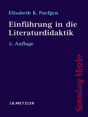 cover image of Einführung in die Literaturdidaktik